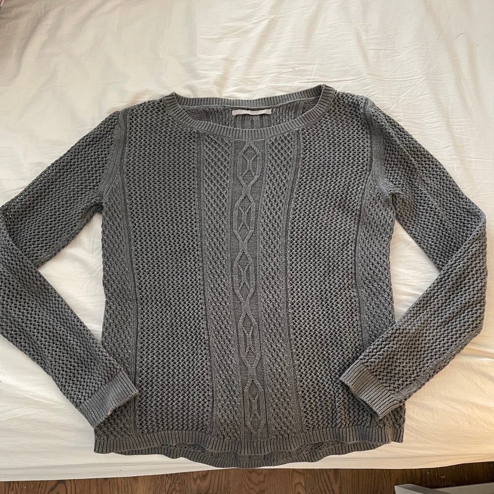 Blue grey knit sweater